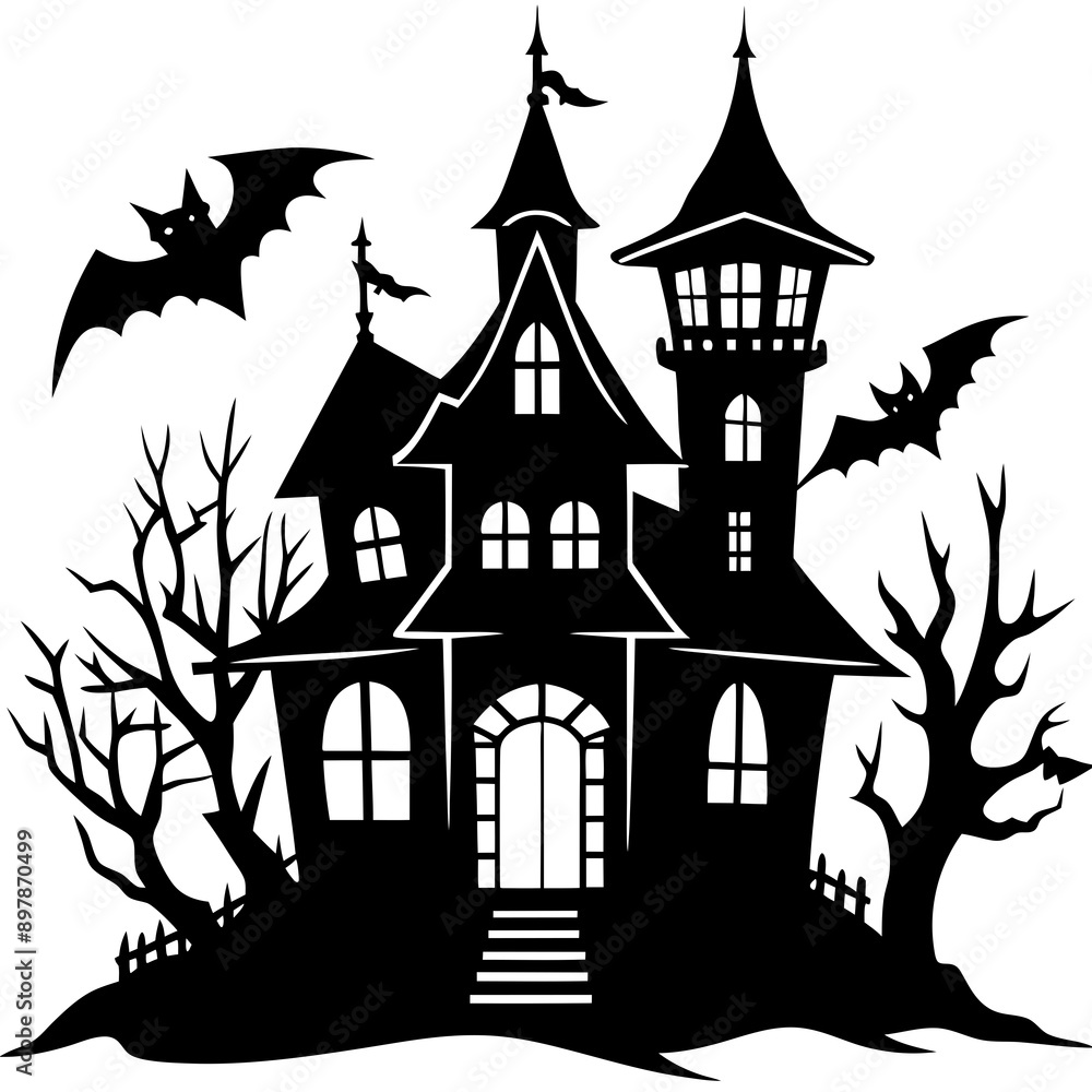 HAUNTED HOUSE SVG , Halloween Bundle Svg,,Halloween haunted house, Instant Download, silhouette, Svg cut file, clip art,, cricut, Spooky House SVG, Bats HAUNTED HOUSE SVG , Halloween Bundle Svg,,Halloween haunted house, Instant Download, silhouette, Svg cut file, clip art,, cricut, Spooky House SVG, Bats