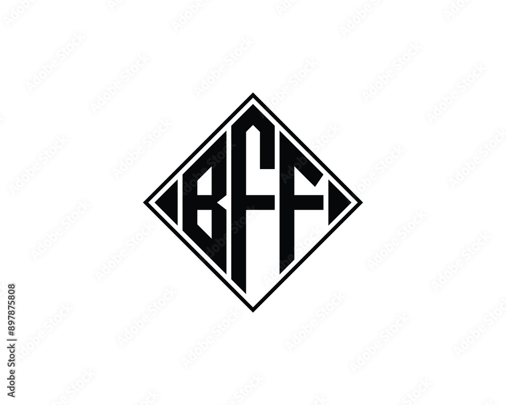 BFF logo design vector template. BFF logo design. BFF logo design vector template. BFF logo design.