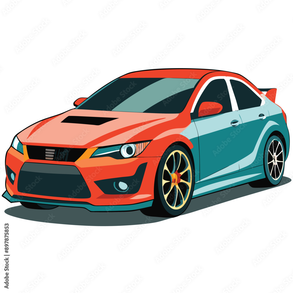 Naklejka premium Modern Car vector design