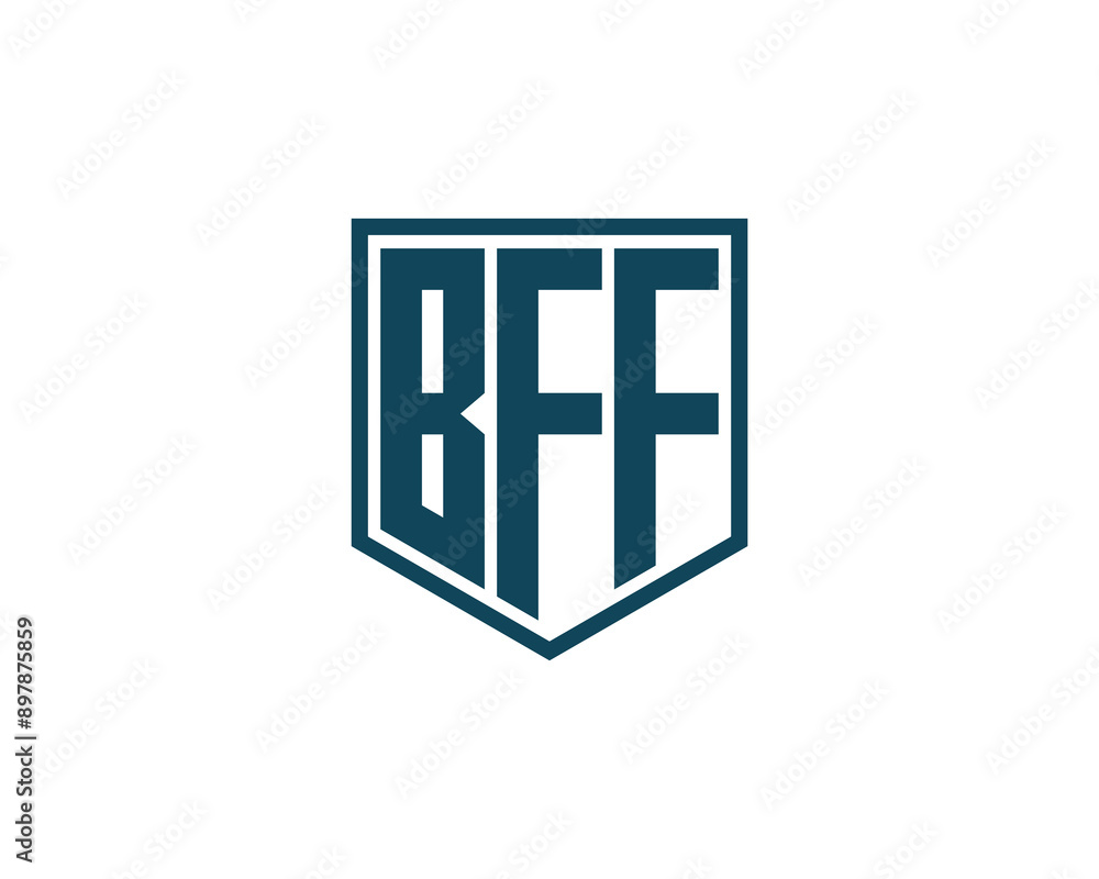 BFF logo design vector template. BFF logo design. BFF logo design vector template. BFF logo design.
