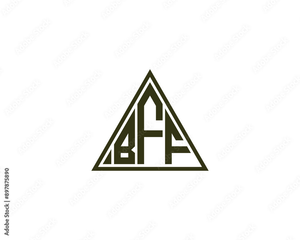 BFF logo design vector template. BFF logo design. BFF logo design vector template. BFF logo design.