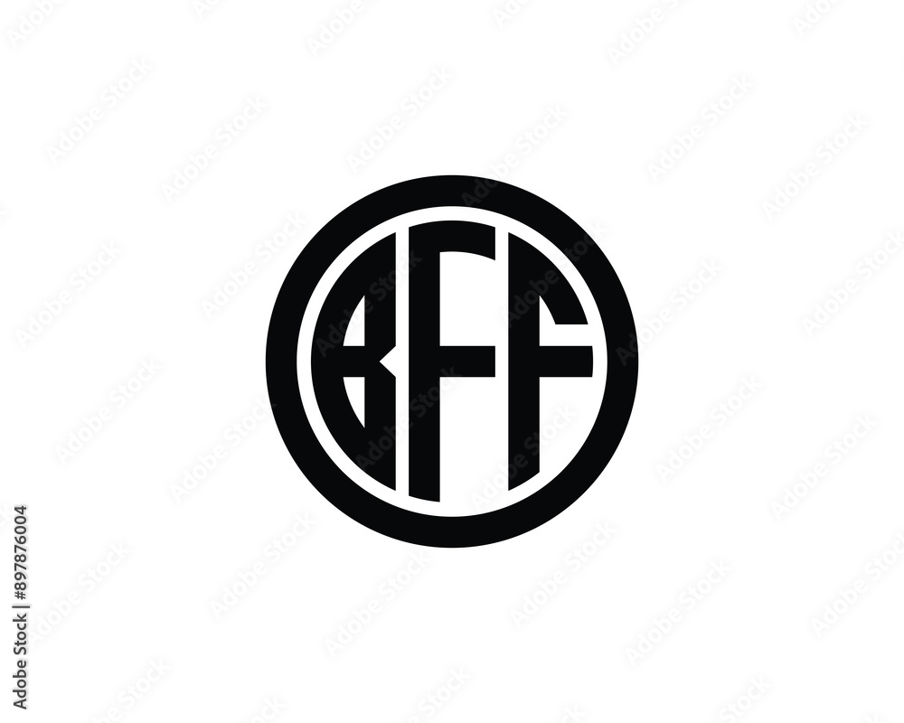 BFF logo design vector template. BFF logo design. BFF logo design vector template. BFF logo design.