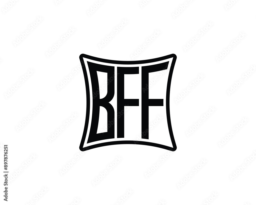 BFF logo design vector template. BFF logo design. BFF logo design vector template. BFF logo design.