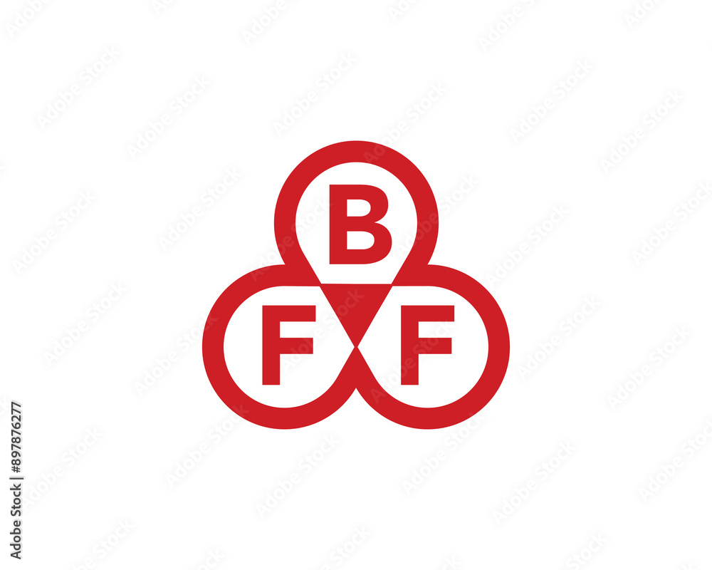 BFF logo design vector template. BFF logo design. BFF logo design vector template. BFF logo design.