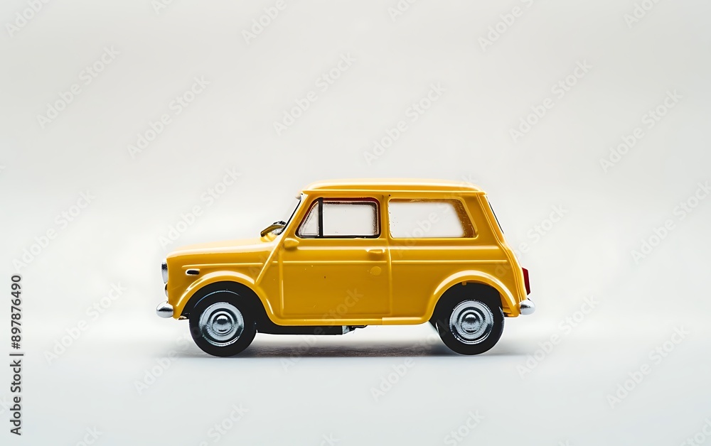 Car toy isolated on white background. 3D rendering. Car toy isolated on white background. 3D rendering.