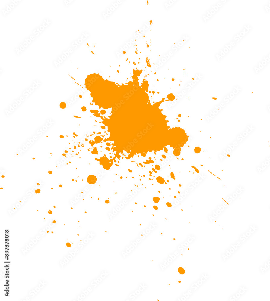 custom made wallpaper toronto digitalorange watercolor brush painting splash splatter on white background