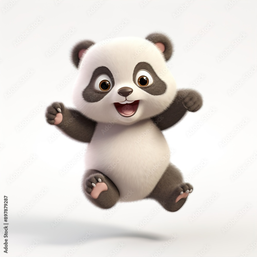 Fototapeta premium 3d panda bear