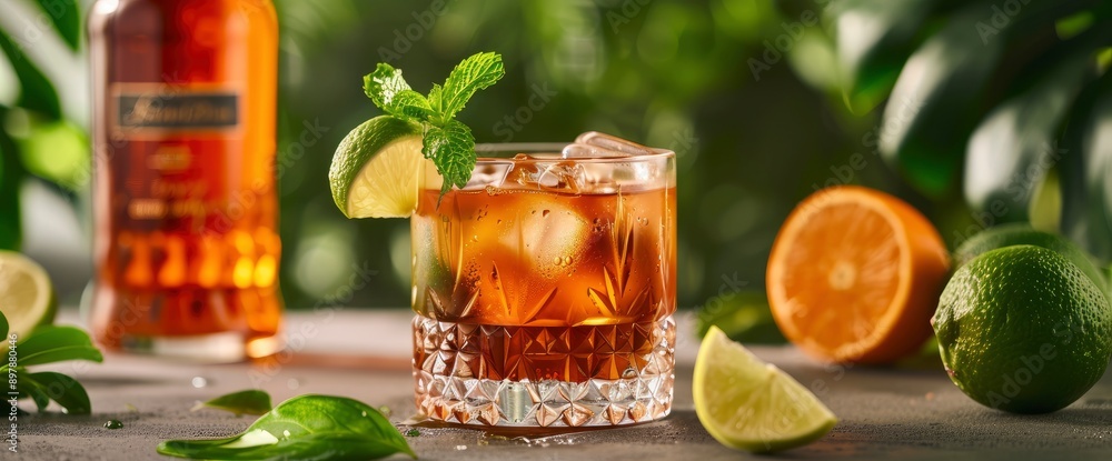 Luxury Dark Rum Cocktail, Perfect For A Rich And Flavorful Celebration Luxury Dark Rum Cocktail, Perfect For A Rich And Flavorful Celebration