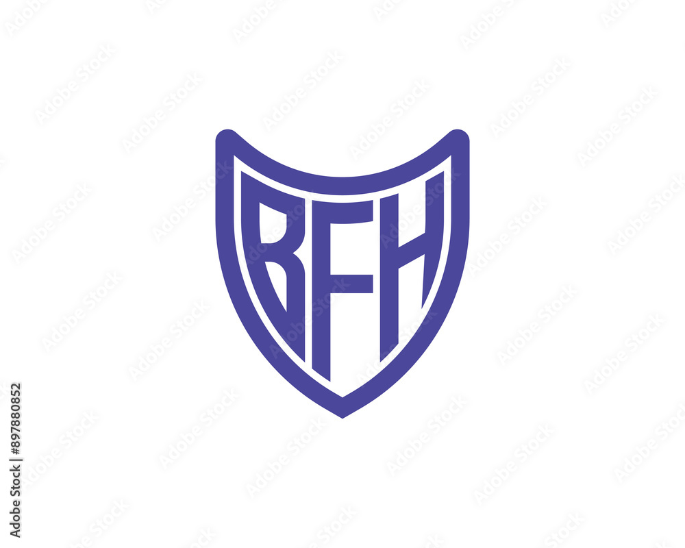 BFH Logo design vector template. BFH Logo design. BFH Logo design vector template. BFH Logo design.