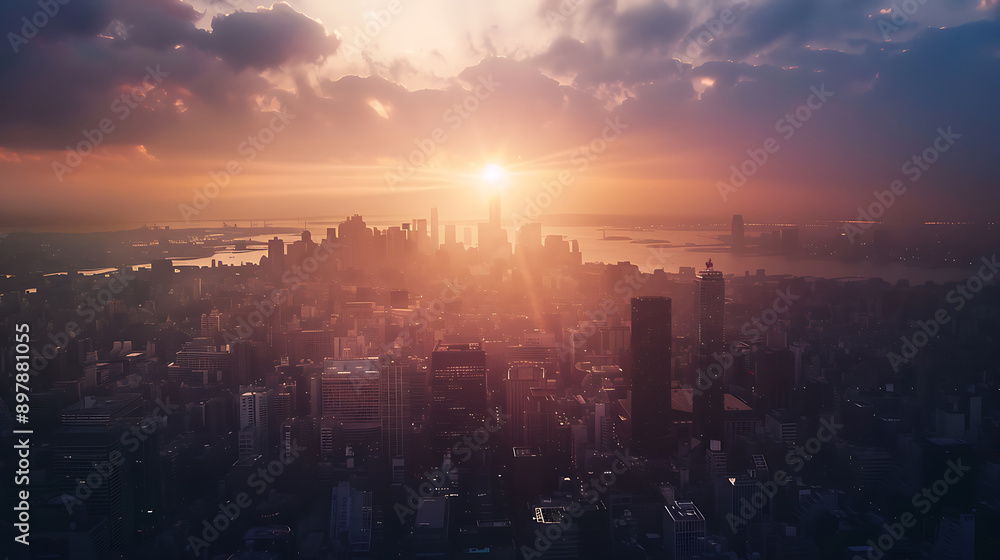 Fototapeta premium future city