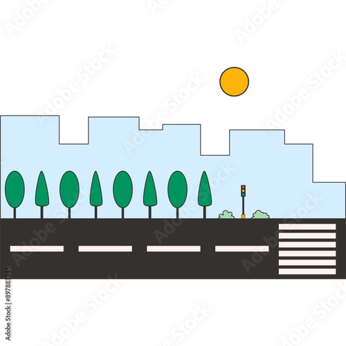 Highway Vector Illustration