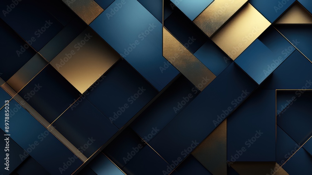 Fototapeta premium dynamic blue gold background