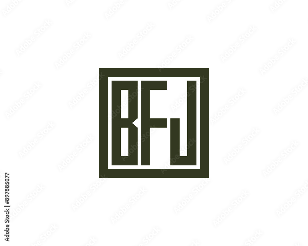 BFJ Logo design vector template. BFJ logo design. BFJ Logo design vector template. BFJ logo design.