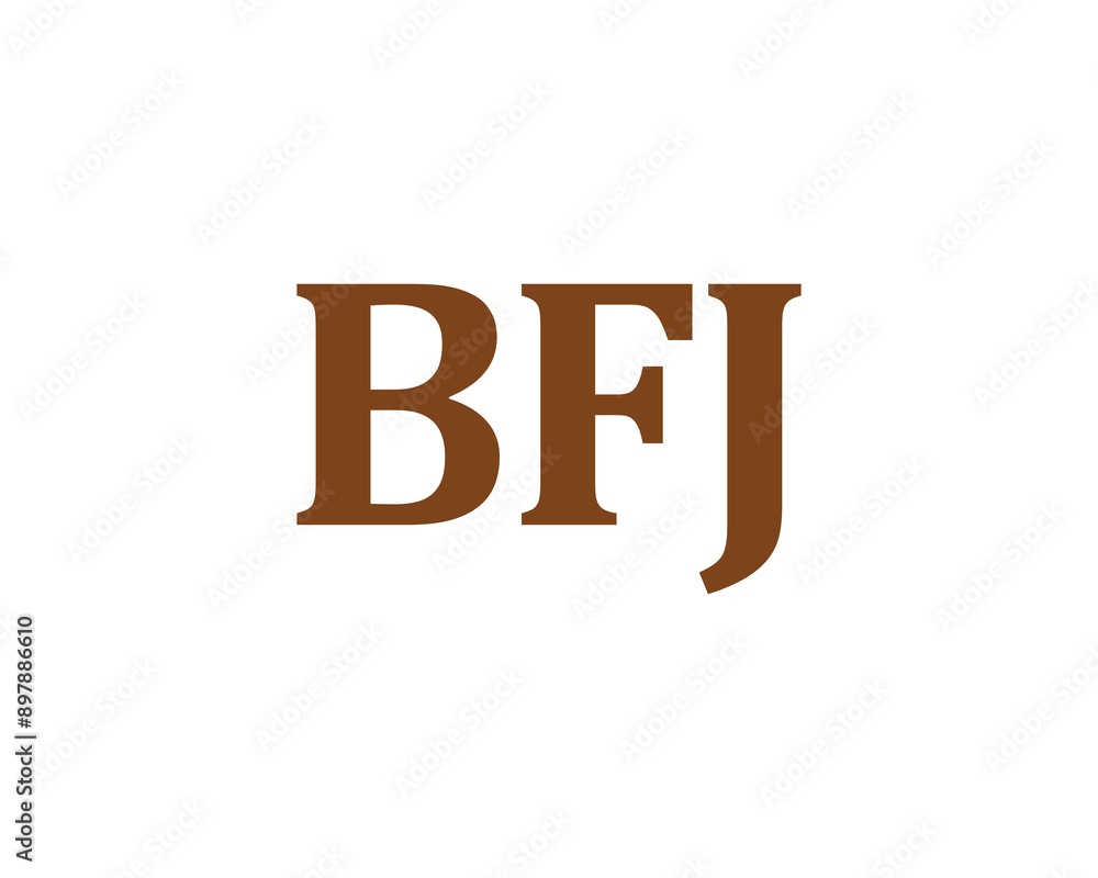 BFJ Logo design vector template. BFJ logo design. BFJ Logo design vector template. BFJ logo design.