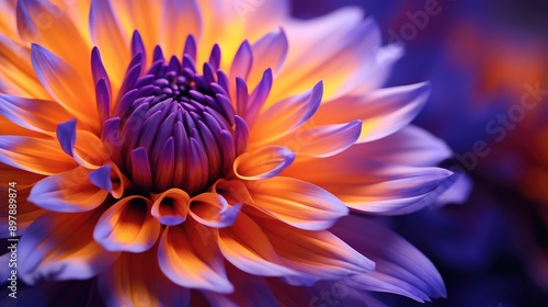 flower orange and purple background