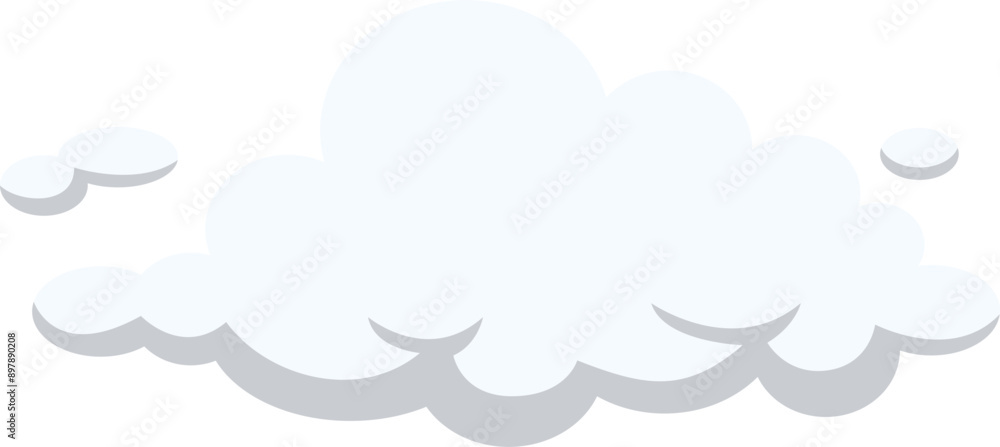 Fototapeta premium Cloud Illustration White