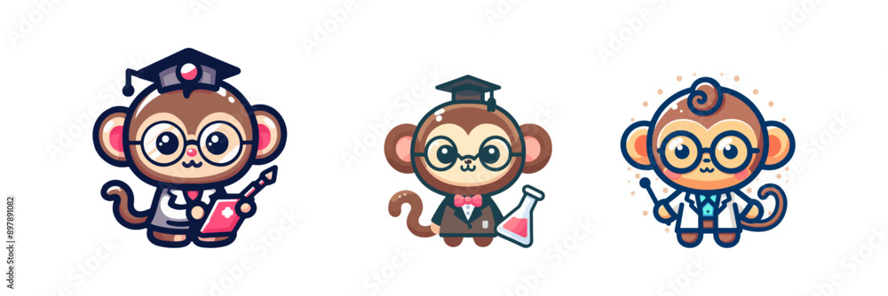 cute monkey as professor cute monkey as professor