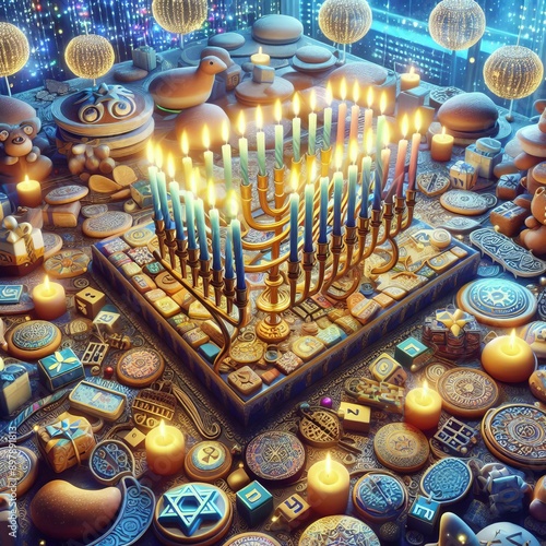 70 24 Channukah An alternative spelling of Hanukkah that is some photo