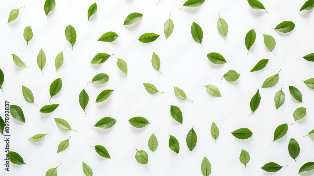 background green leaves on white background green leaves on white