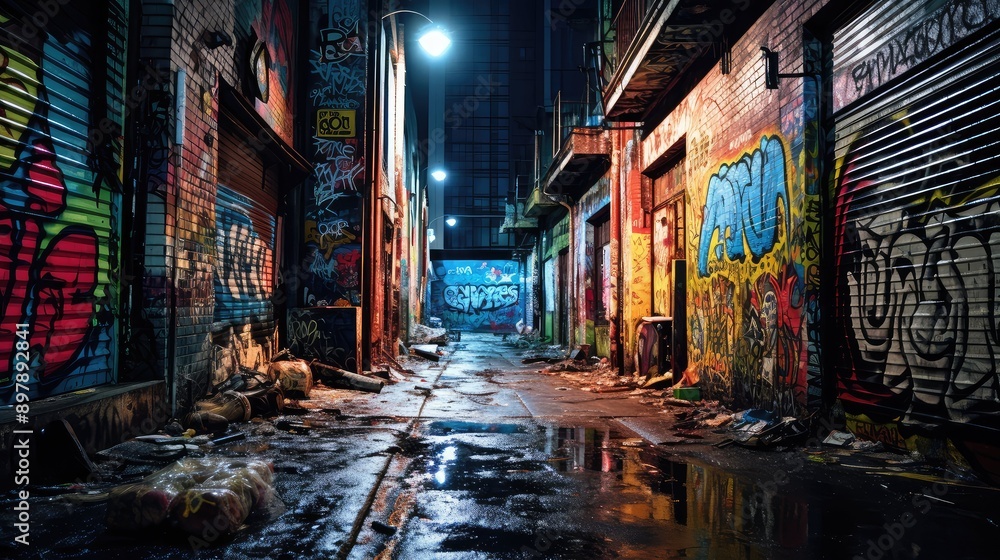 Fototapeta premium photograph city dark