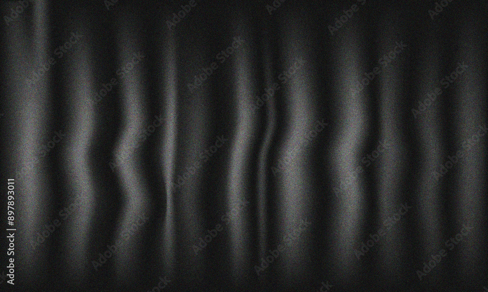 Obraz premium Abstract Black background with smooth wavy texture background silk drapery concept. Wallpaper design for poster, presentation, website