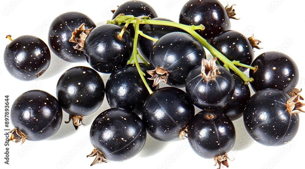 black currant isolated on white background black currant isolated on white background