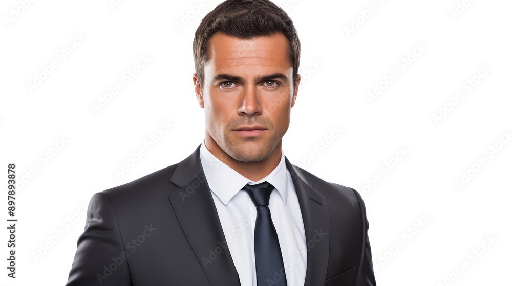 tie business man portrait white background tie business man portrait white background
