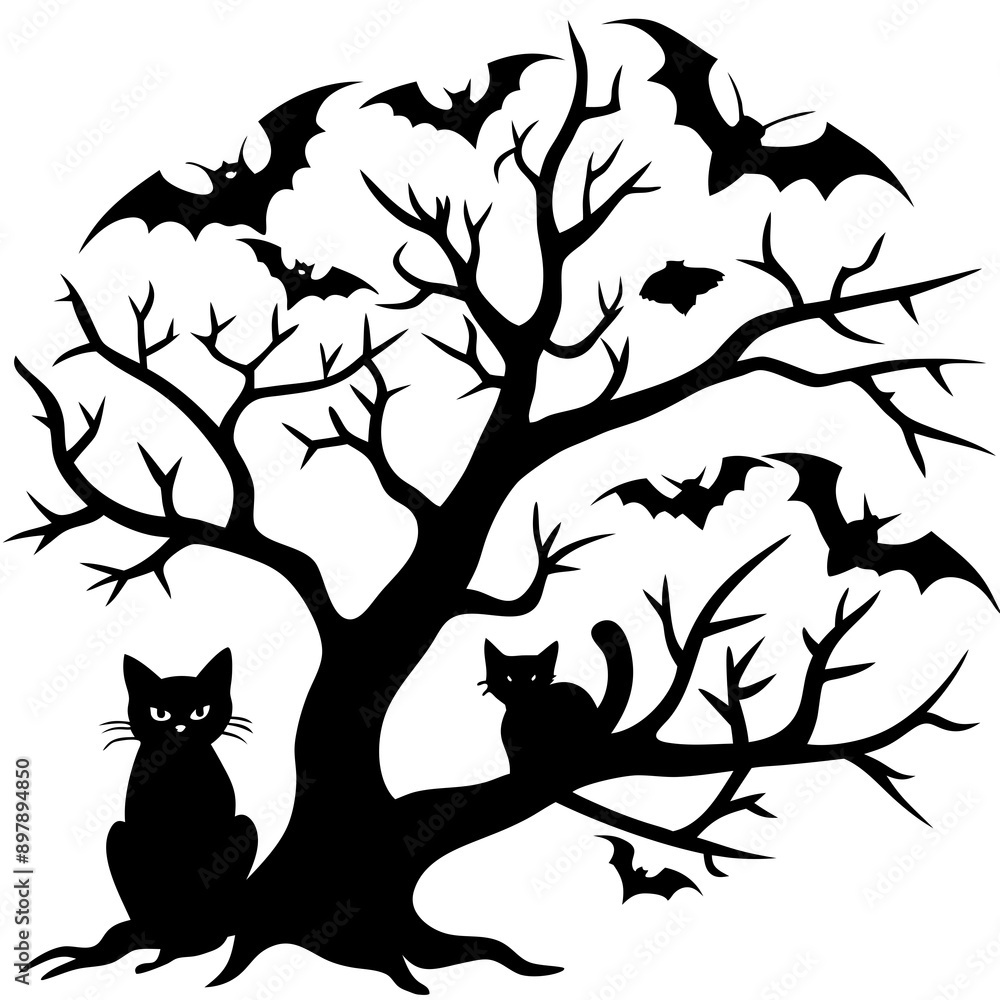 Dead Halloween Trees SVG, Dead Trees Bundle Svg, Dead Halloween Trees SVG, Dead Trees Bundle Svg,