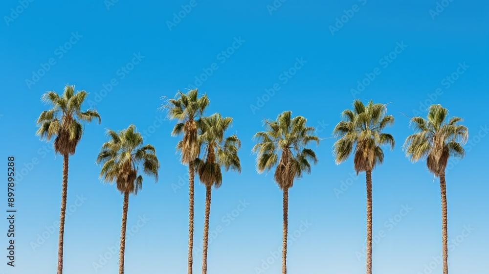 shadows palm trees blue sky shadows palm trees blue sky