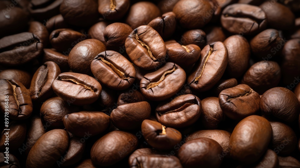 Obraz premium dark coffee bean strong