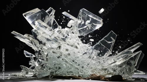 shards breaking glass