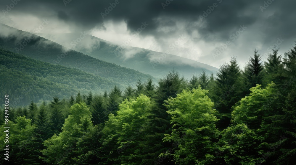 Fototapeta premium sky green gray