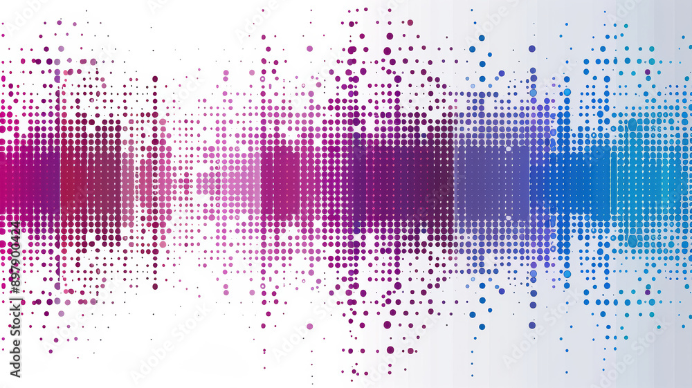 Digital Waves in Abstract Blue and Purple Digital Waves in Abstract Blue and Purple