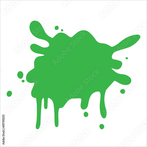 Paint blue pigment spray splash stain illustration spots