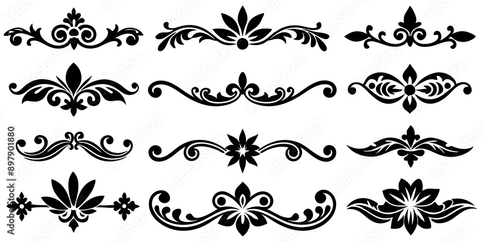 Stylish Decorative Divider Element for Web and Print