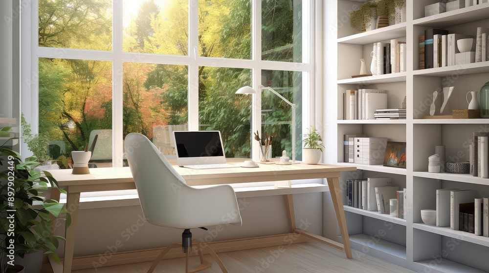 sunlight home office with window sunlight home office with window
