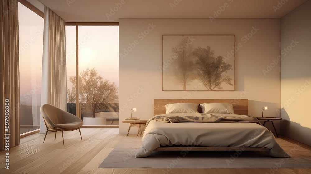 Obraz premium interior blurred residential interiors