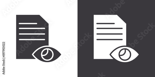 Data visualisation icon Flat set in black and white color outline vector