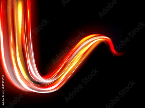 Modern abstract high-speed motion effect. Futuristic dynamic motion technology. Motion pattern for banner or poster design background idea. Vector