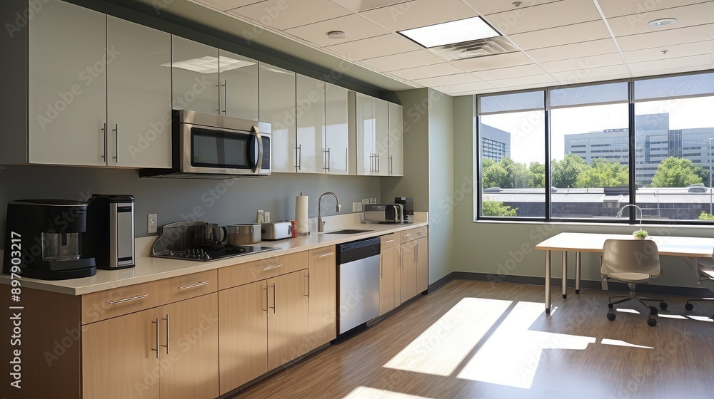 countertops empty office kitchen countertops empty office kitchen