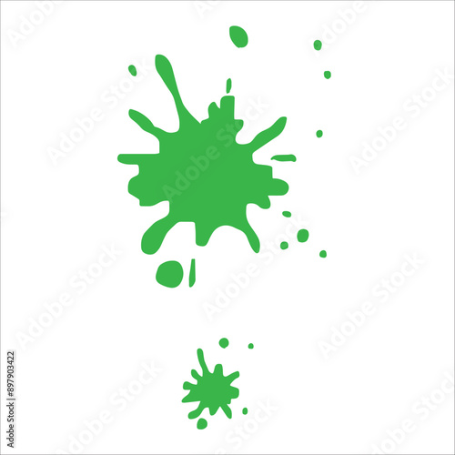 Paint blue pigment spray splash stain illustration spots