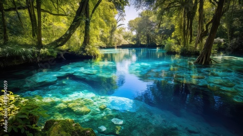 turquoise blue spring