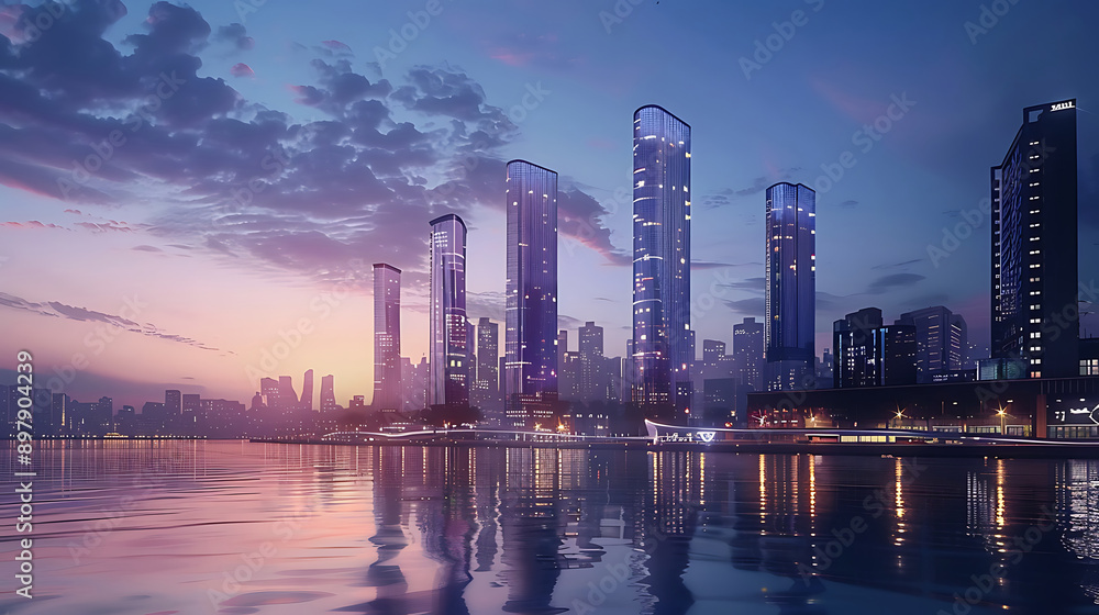 Obraz premium future city