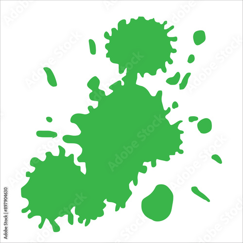 Paint blue pigment spray splash stain illustration spots
