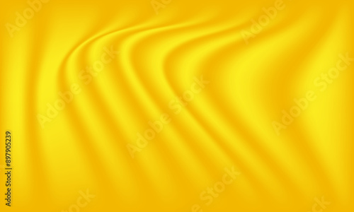 Abstract golden background with smooth wavy texture background silk drapery concept. Wallpaper design for poster, presentation, website