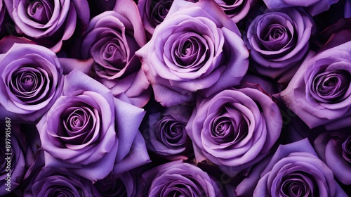 Fototapeta Naklejka Na Ścianę i Meble -  vibrant purple roses background