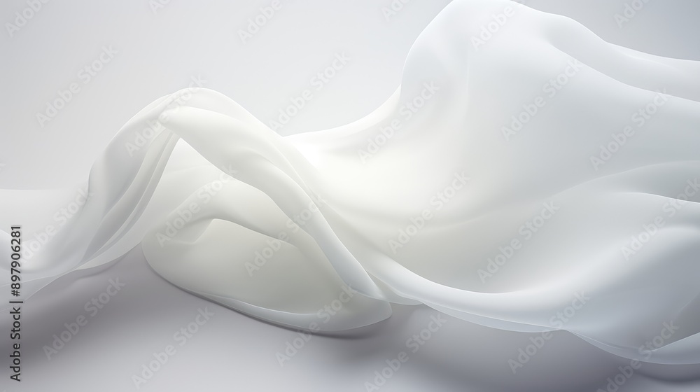 graceful fabric piece white background graceful fabric piece white background