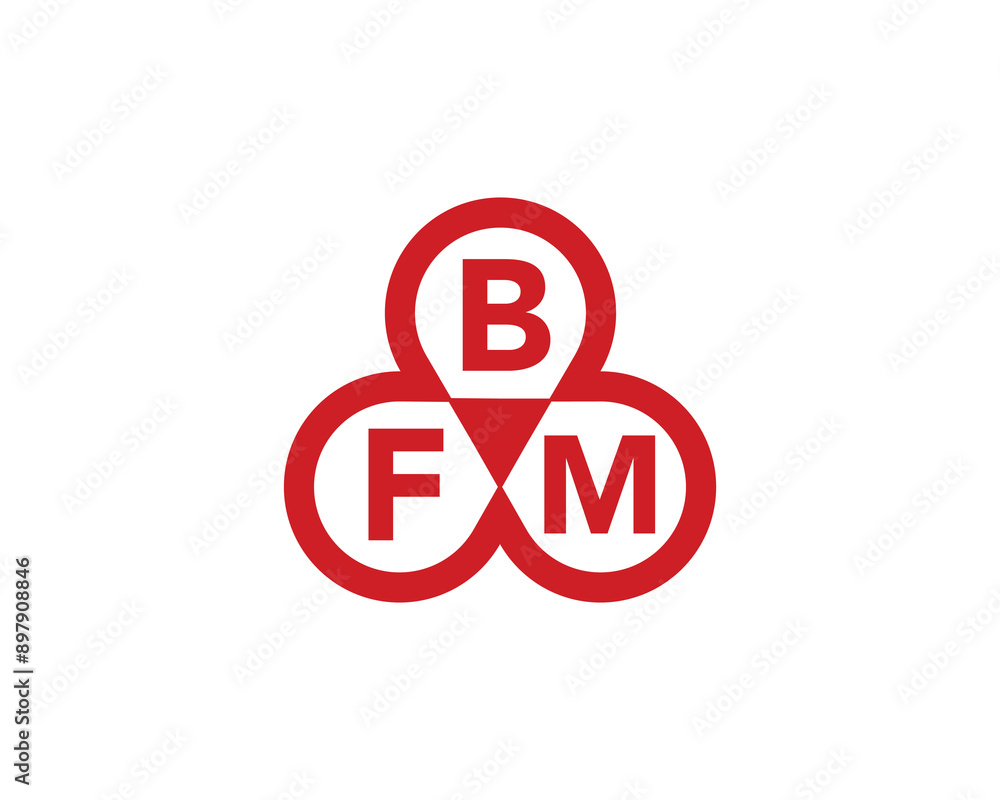 BFM logo design vector template. BFM logo design. BFM logo design vector template. BFM logo design.