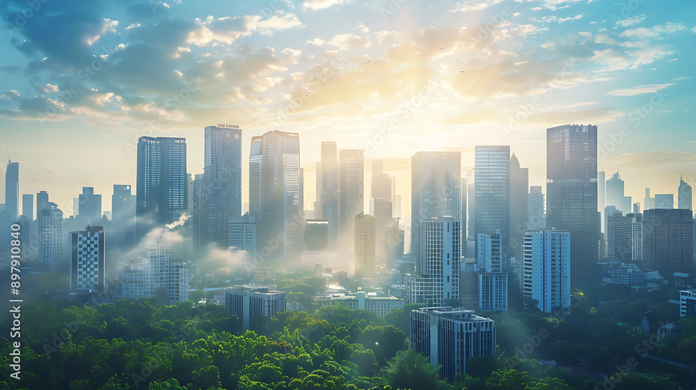 Obraz premium future city