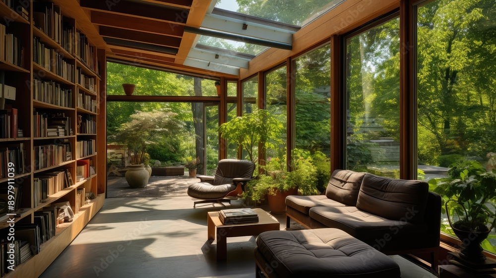 Fototapeta premium reading library house